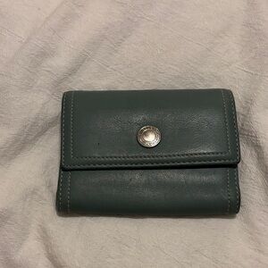 Coach Green Leather Wallet